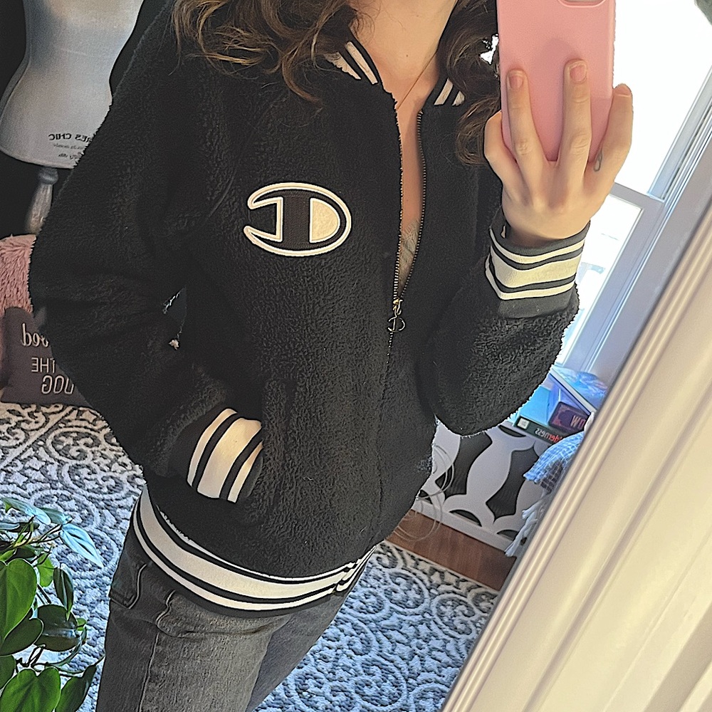 y2k Champion varsity bomber jacket ✨